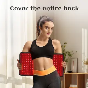 Red light body therapy patch, 23-inch * 12-inch near-infrared light therapy pad, three-in-one chip, 242 LED beads, infrared light therapy, suitable for the back, waist, shoulders, and knees, suitable for both men and women.