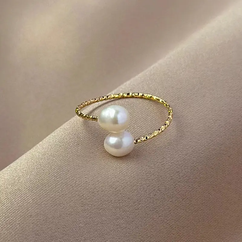 2025 Natural freshwater pearl ring