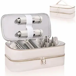 Portable Travel Case for Hair Dryer, Durable Hair Diffuser & Styling Tools, Fashionable Double Layer Storage Space for Hair Accessories, Ideal Organizer for Revlon Styler