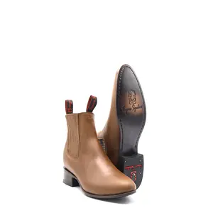 2692434 - Men's Vaquero Signature Charro Ankle Toe Boots Grasso Tang