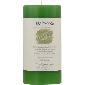 Abundance herbal magic pillar Candle