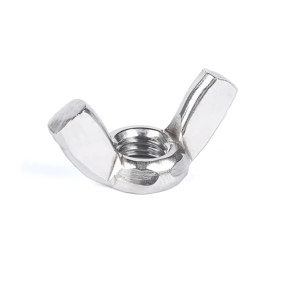 25PCS 1/4"-20 Wing Nuts, 304 Stainless Steel Wing Nuts Fasteners Parts Butterfly Nut