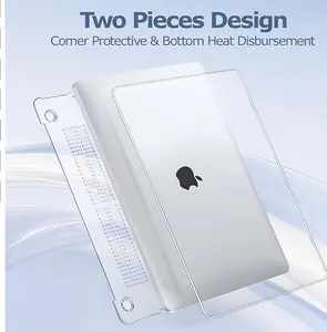 Compatible with MacBook Pro 13.6,13.3 inch 14.2 inch 15.3 inch Case Plastic Hard Shell&Keyboard Cover&Screen Film&Storage Bag, Crystal Clear Laptop Casing Laptop Skin