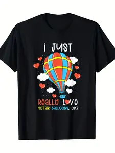 100 Hot Air Balloon T-Shirt - 220G, Unisex Design
