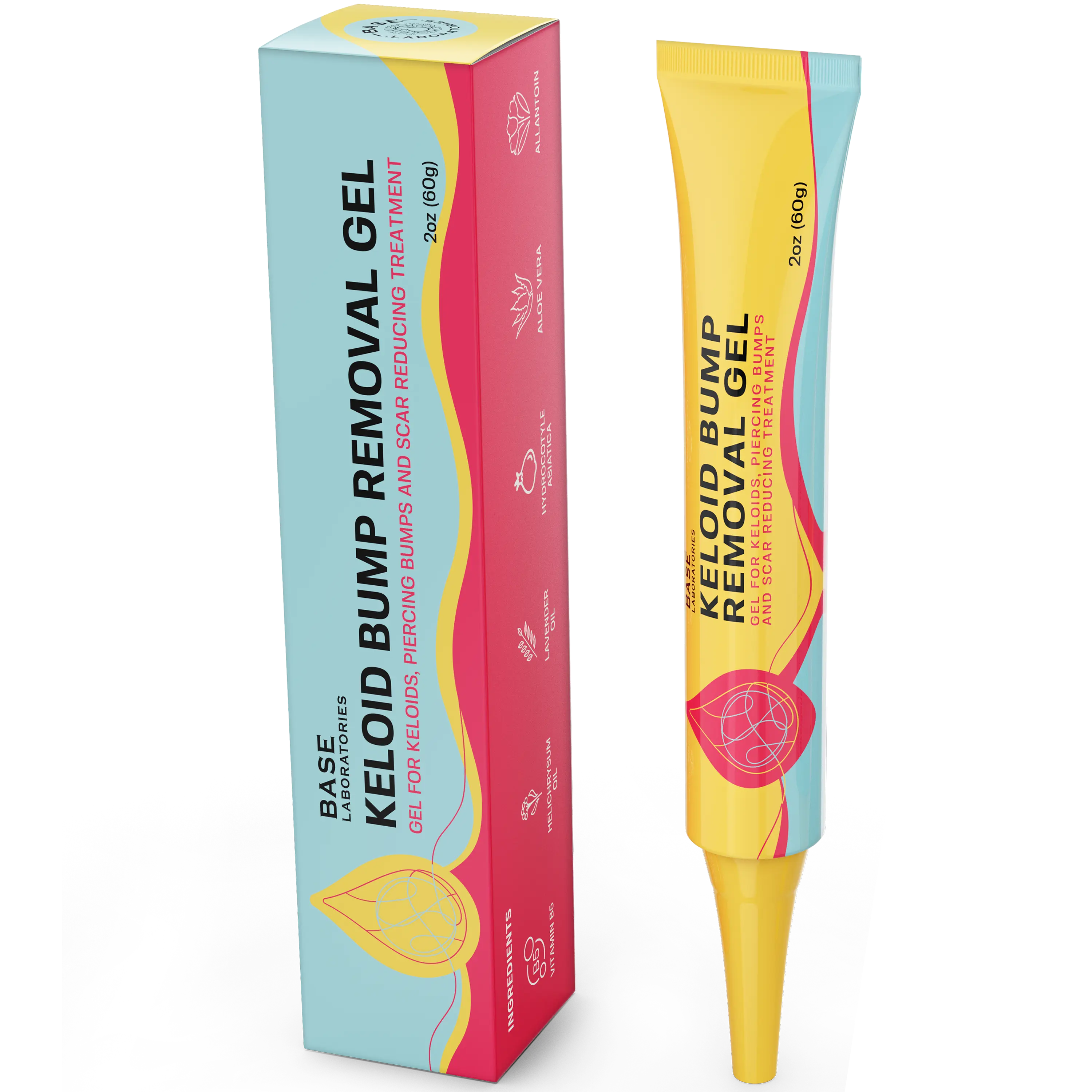 Keloid Bump Removal Gel | Natural Piercing Bump Treatment & Keloid Scar Gel | Keloid Scar Removal for all Scars, Keloids & Piercing Bumps | Soothing Piercing Aftercare | 2 oz
