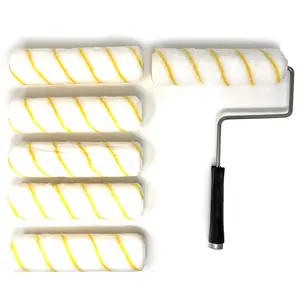 Allgala Paint Roller 6-Piece 9 Inch Shedless Lint Free Paint Roller Cover with Roller Frame - TH10305