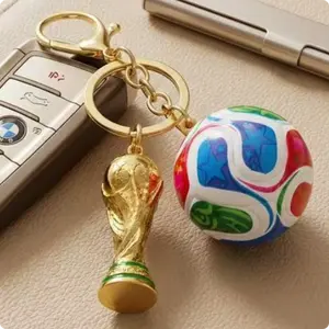 2026 USA-Canada-Mexico Soccer Trophy Keychain Set | Premium Sports Fan Accessories