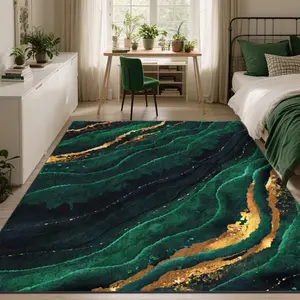 Stylish Exquisite Square Printed Velvet Carpet, Perfect Gift for Any Occasion, Versatile Decor for Home & Commercial Use, Multiple Sizes, Machine Washable, Soft & Non-shedding, Practical, Soft Area Rug