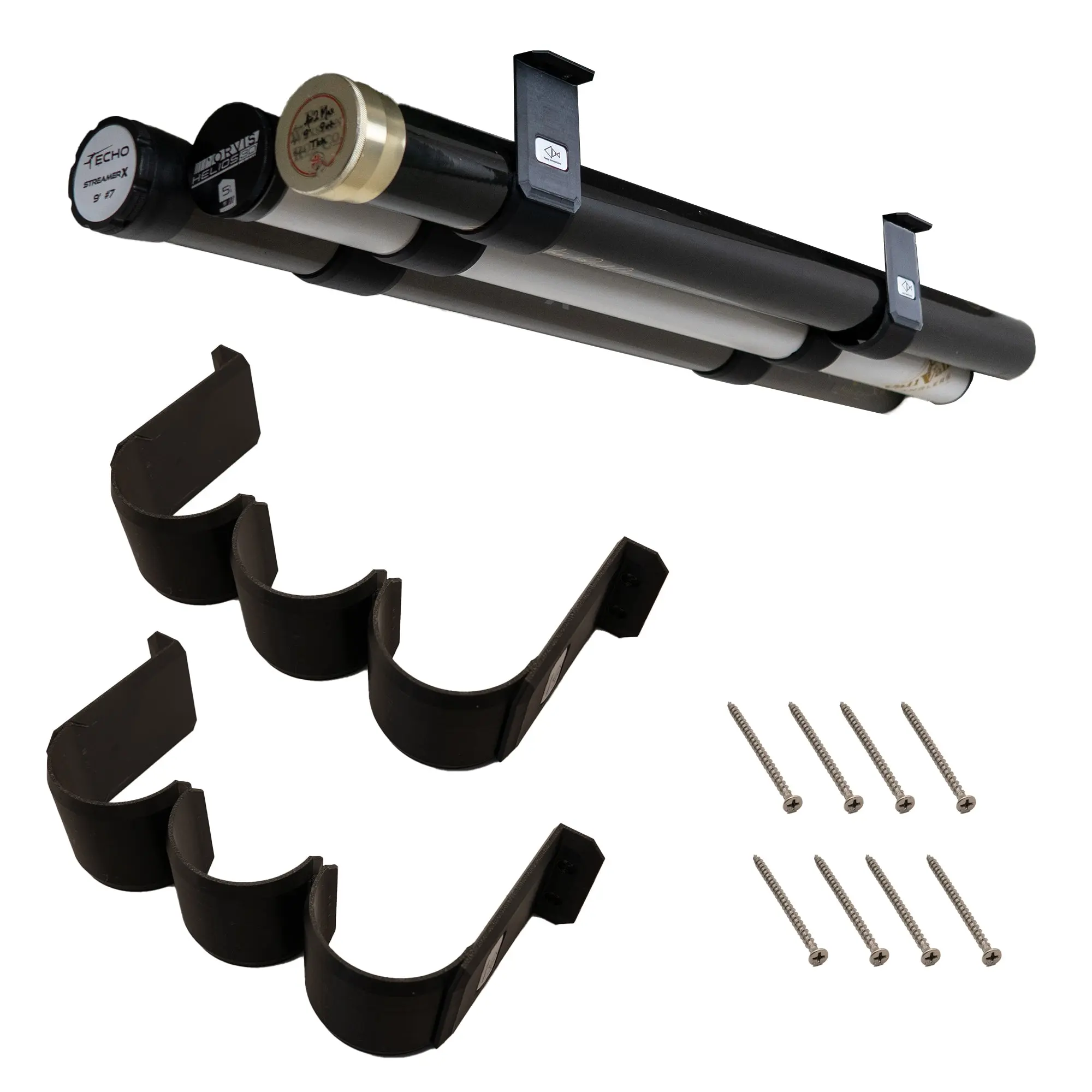 Fly Rod Tube Holder | Triple Shelf