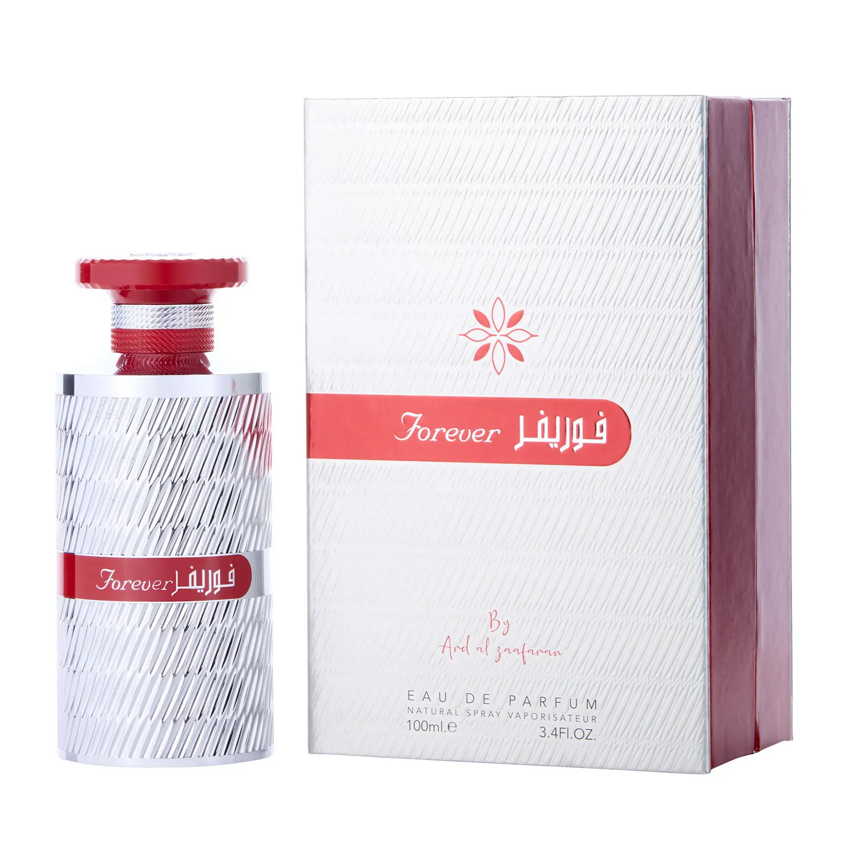 Ard Al Zaafaran Forever Silver for Men Eau de Parfum Spray, 3.4 Ounce