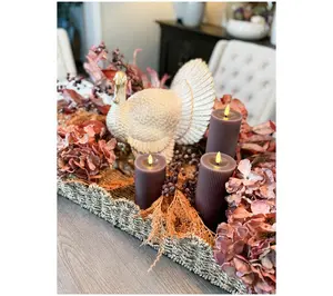 Simply Stunning 26" Woven Scalloped Edge Basket Tray by Janine Graff