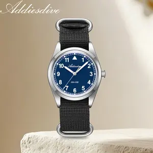 ADDIESDIVE Women’s Luxury Nylon Strap Watch, Stainless Steel Case, 100m Water Resistance, Quartz Movement, Outdoor Sports Watch, Perfect Gift for Your Girlfriend