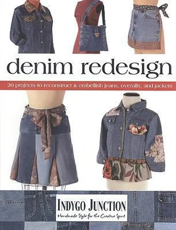 USED Book - Denim Redesign: 20 Projects to Reconstruct & Embellish Jeans, Overalls, and Jackets by Amy Barickman (Paperback) - english