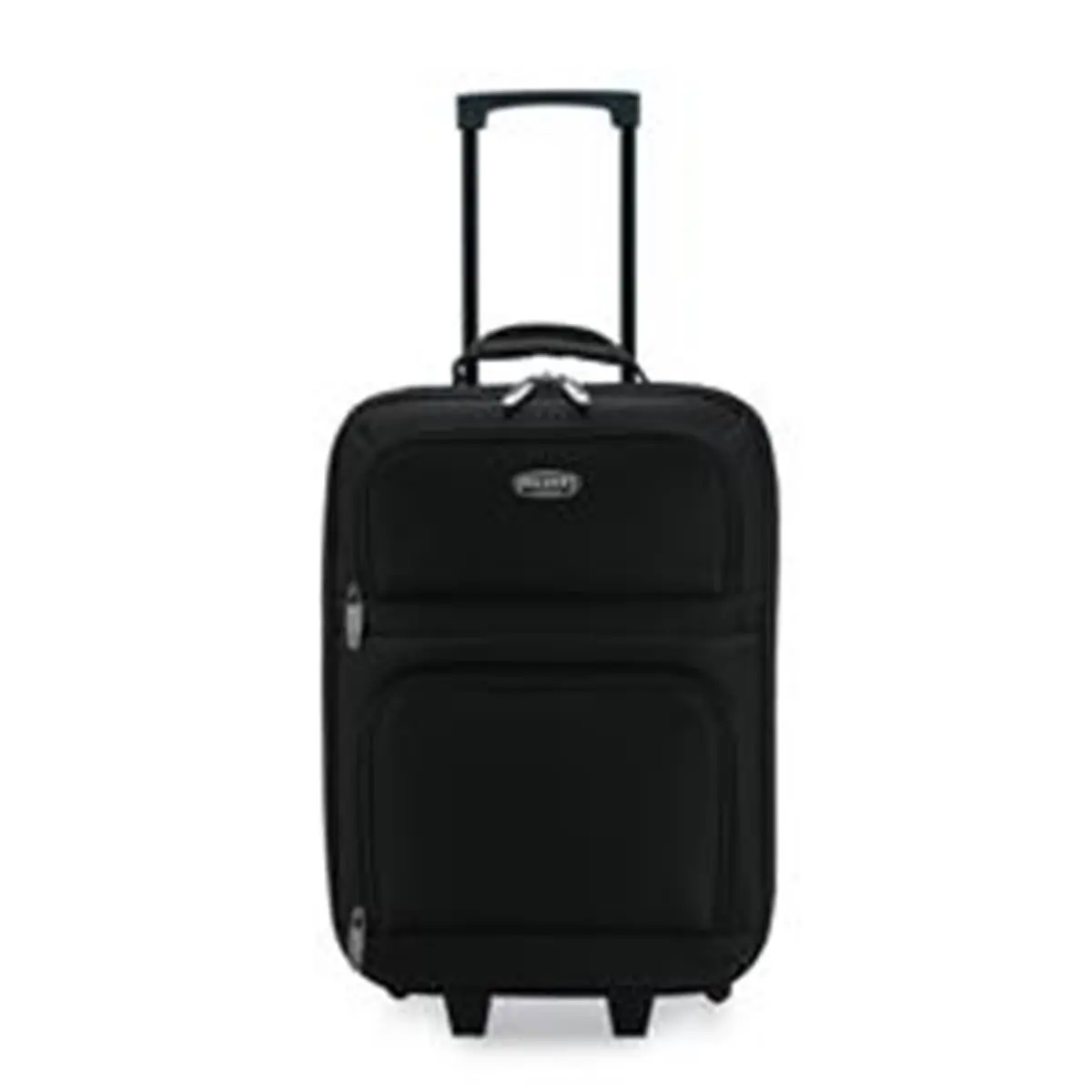 Travelers Choice Meander 19.5-in. Durable Softside Carry-On Travel Bag, Lightweight Upright Rolling Luggage with In-Line Skate Wheels, Black