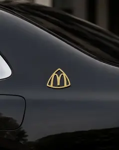 Creative Triangle M Logo Car Magnet Sticker, Stylish Funny Maybach-Style Modified Car Body Magnetic Decal, Trendy Magnetic Car Ornament