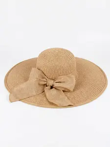 Women's Summer Beach Sun Protection Hat, Straw Woven Vintage Elegant Ladies' Hat, Travel Vacation Sandhat, Fashionable Outdoor Accessory