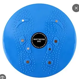 Figure Trimmer Ab Twist Board 12 inch Waist Trimmer Balance Exercise Disc Board with 8 Magnets Blue Color