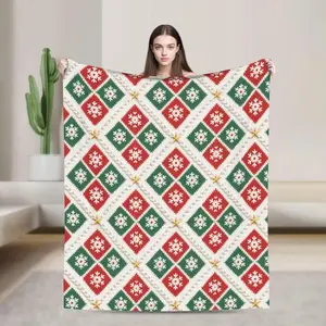 Gingerbread Man Cookies Blanket Boho Christmas Home Decor Neutral Gingerbread Holiday Hot Cocoa Decor Christmas Gift Ideas for Family Friend