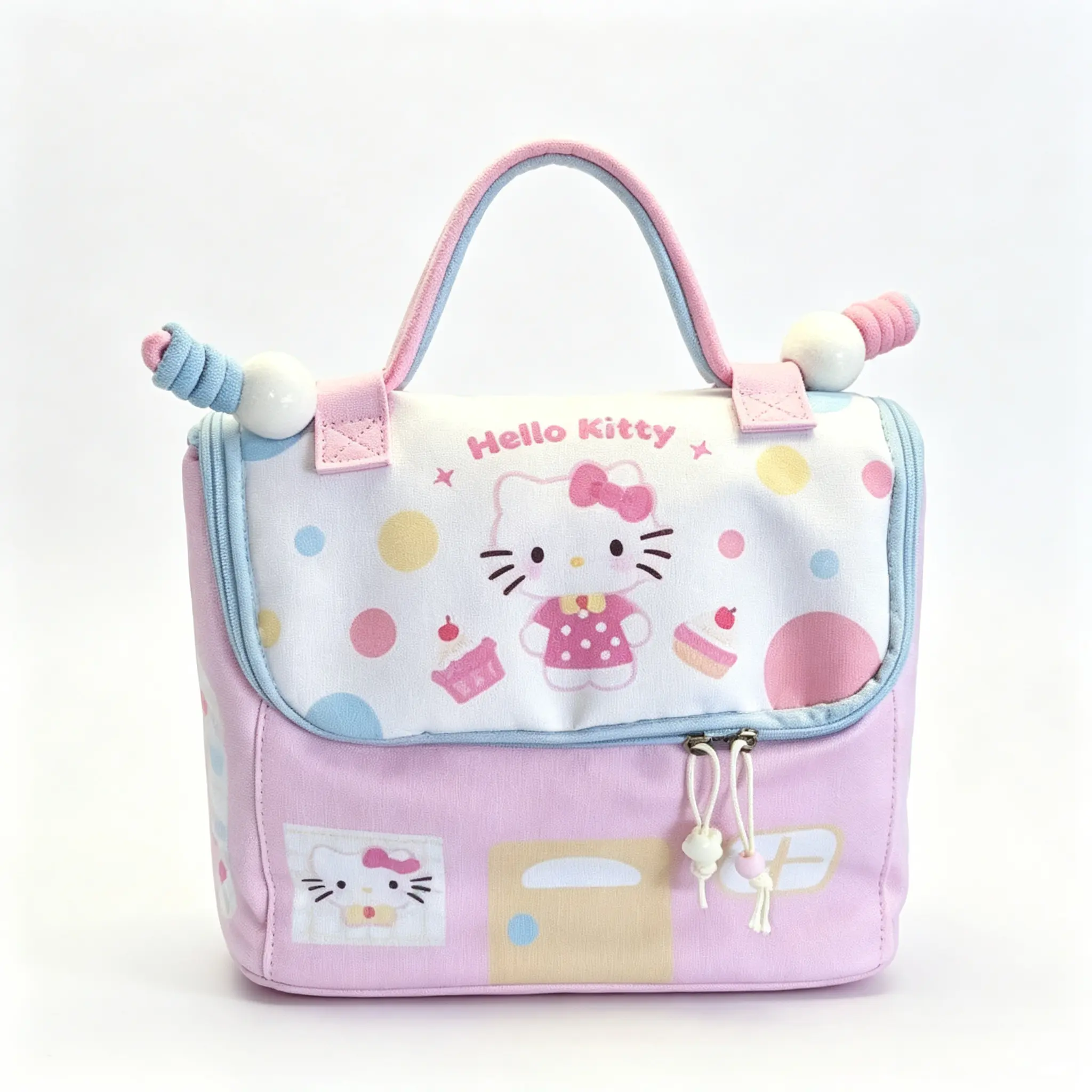 Sanrio Hello Kitty Makeup Bag Cute Cartoon Zipper Cosmetic Pouch Portable Travel Toiletry Organizer for Makeup Brushes Daily & Trip Use Gift for Girls Teens