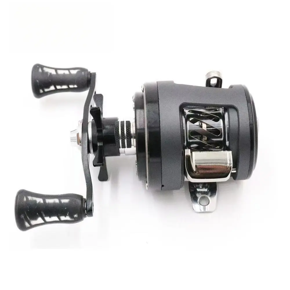 BKS BFS  Micro Stream Casting Baitcasting Reel, Long handle Lure Micro Universal Metal Fishing Reel, Small Baitcasting Reel Pre-Rigged Soft Lures Set