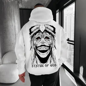 Solo Leveling Double-Sided Hoodie - Statue of God Graphic Shirt - Anime shirt - Top Classic Menswear