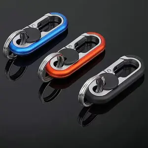 Premium Men's Business Waist Keychain for Car and Motorcycle Key Fob, Creative Design for Electric Vehicles, Durable and Stylish Key Holder