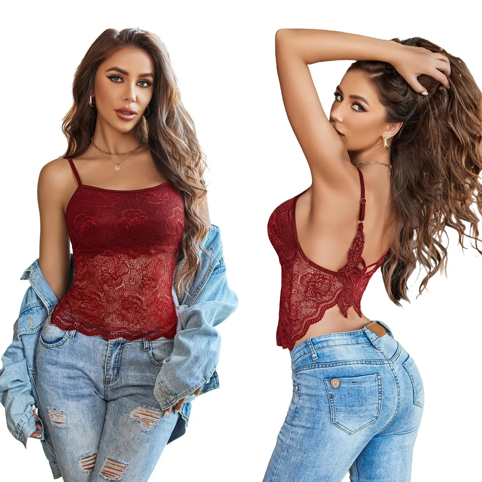 Avidlove Womens Camisole Lace Spaghetti Strap Tank Top Tube Basic Cami Tops Avidlove Womens Camisole Lace Spaghetti Strap Tank Top Tube Basic Cami Tops