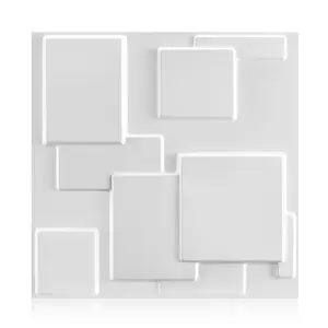 20/30pcs 3D Cloud Step Wall Panels, Durable PVC Material Diamond Pattern Design, Easy Installation with Included Tape, Perfect for Indoor Walls, Wall Board Panel