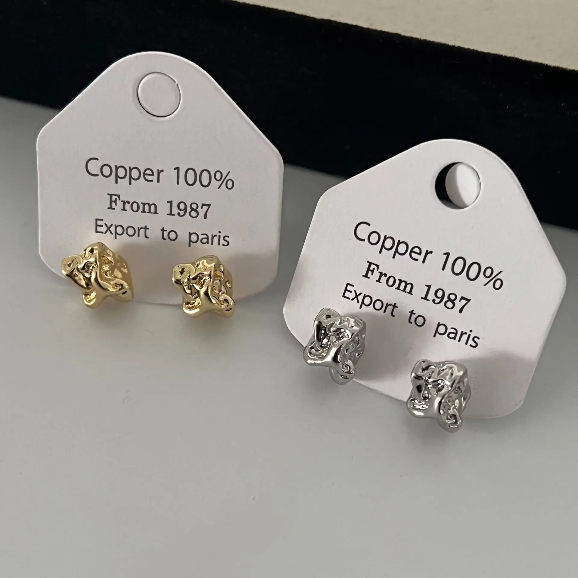 Artificial Gemstone Earrings - Internet Celebrity Style, Stylish Trendy Jewelry, Versatile for Commute Wear