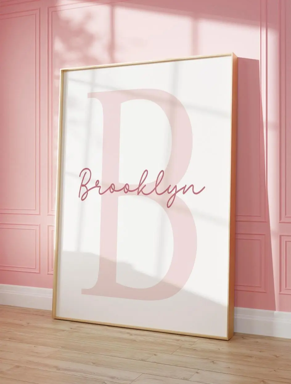 Custom Name Poster,, Personalized Name Prints, Nursery, Teens Wall Art, Name Monogram Wall Art Print