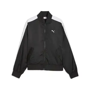 PUMA Mens T7 Bomber Jacket Athletic Outerwear Casual - Black