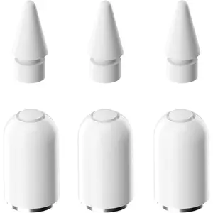 Replacement Cap and Replacement Tips Compatible with  Pencil 1st Generation (6 Pack)
