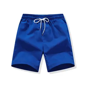 Solid color quick-drying beach pants men's surf shorts loose large pants casual vacation large size five-point beach shorts Summer Swim Trunks Swimming Trunks