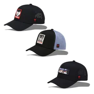 3 Anime&Gym Snapback Hat - Water Repellent, Durable Nylon Material, All Season Hat for Men