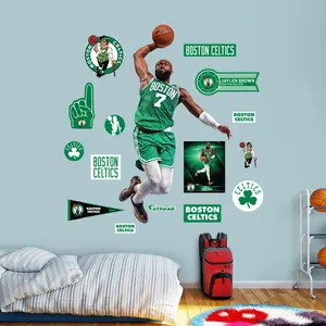 Jaylen Brown Dunk - RealBig Collection - Official NBA - Boston Celtics - Reusable Vinyl Wall Decals