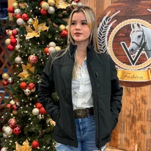 Women jacket cinch Black