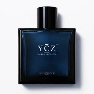 Newly Launched • Upgraded Large Size (100ml)YCZ Midnight Marine Eau De Parfum  Unisex Ocean Fresh Scent with Bergamot Coconut Amber | Premium Aromatic Woody Fragrance for Him & Her