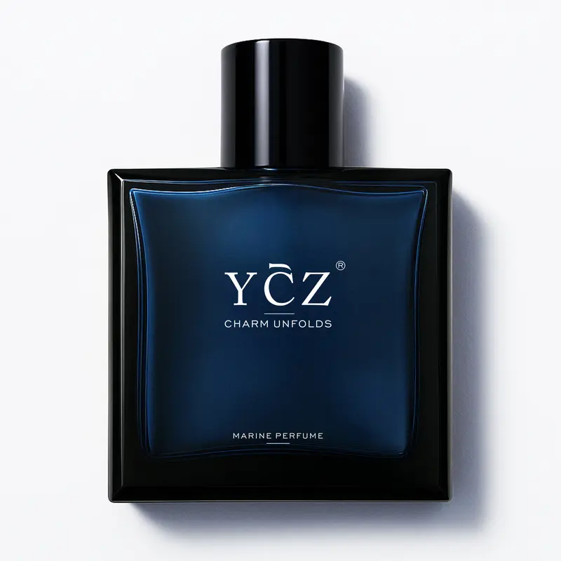 [YCZ] Midnight Marine Men's EDP Perfume Bottle, 100ml/3.4 fl oz Fresh Marine Woody Scent, Elegant & Enchanting Fragrance for Adults, Magnetic Sensual Long-Lasting Cologne for Dates & Everyday Wear