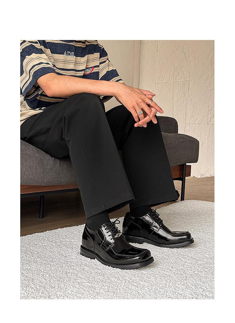 2026 Men's Square Toe Derby Shoes, Niche Trendy Casual Business Formal Shoes, Versatile Dress Shoes for Office & Daily Wear