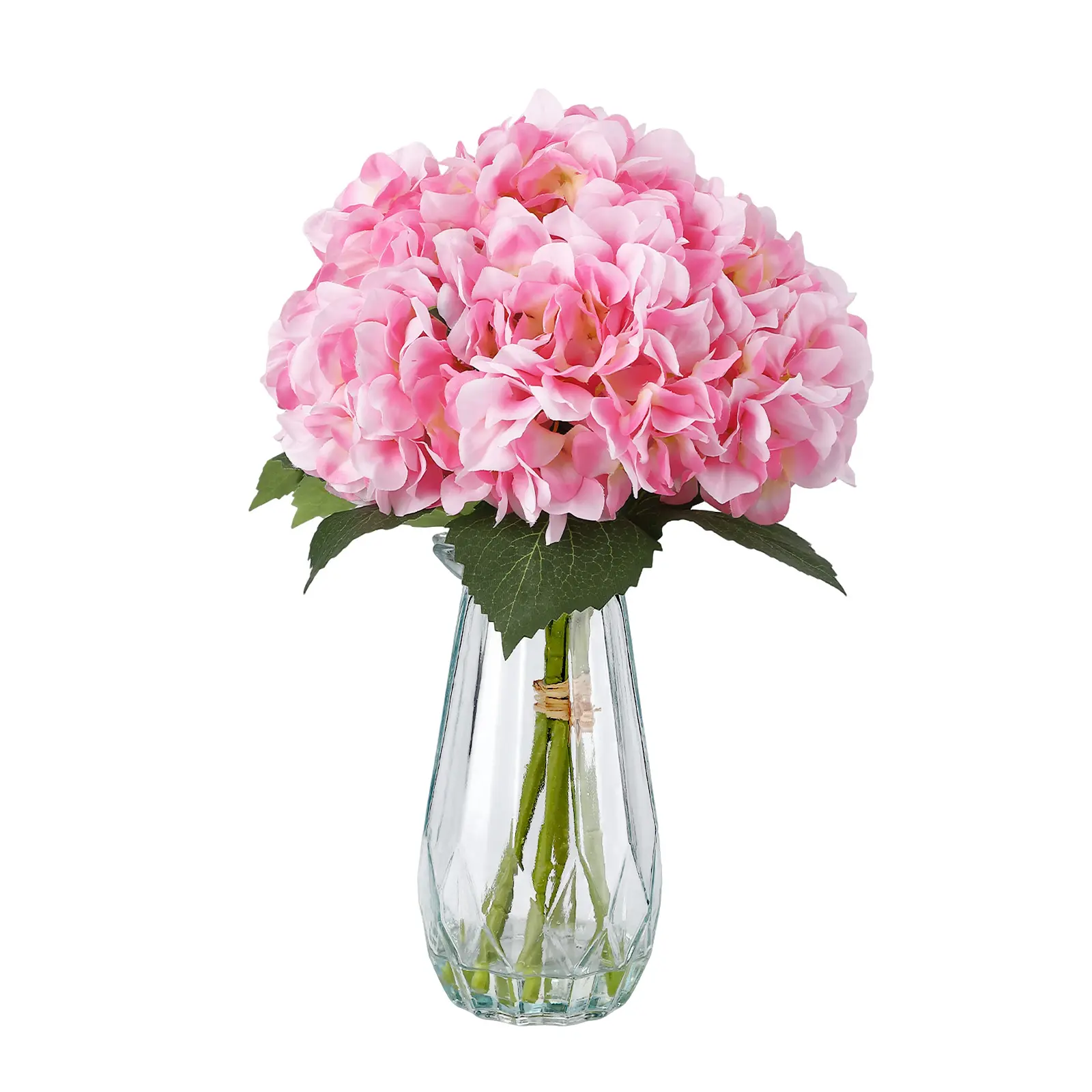 Real Touch Faux Hydrangea Stems, Natural Feel Silk Blossoms for DIY Vase Fill, Wedding Table Centerpiece, Home or Party Decoration