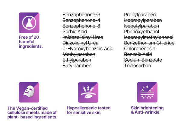 Retinol Intense Daily Mask 30 Sheets - Mild Vegan Korean Retinol Collagen Face Mask for Glass Skin Routine - Korean Skin Care