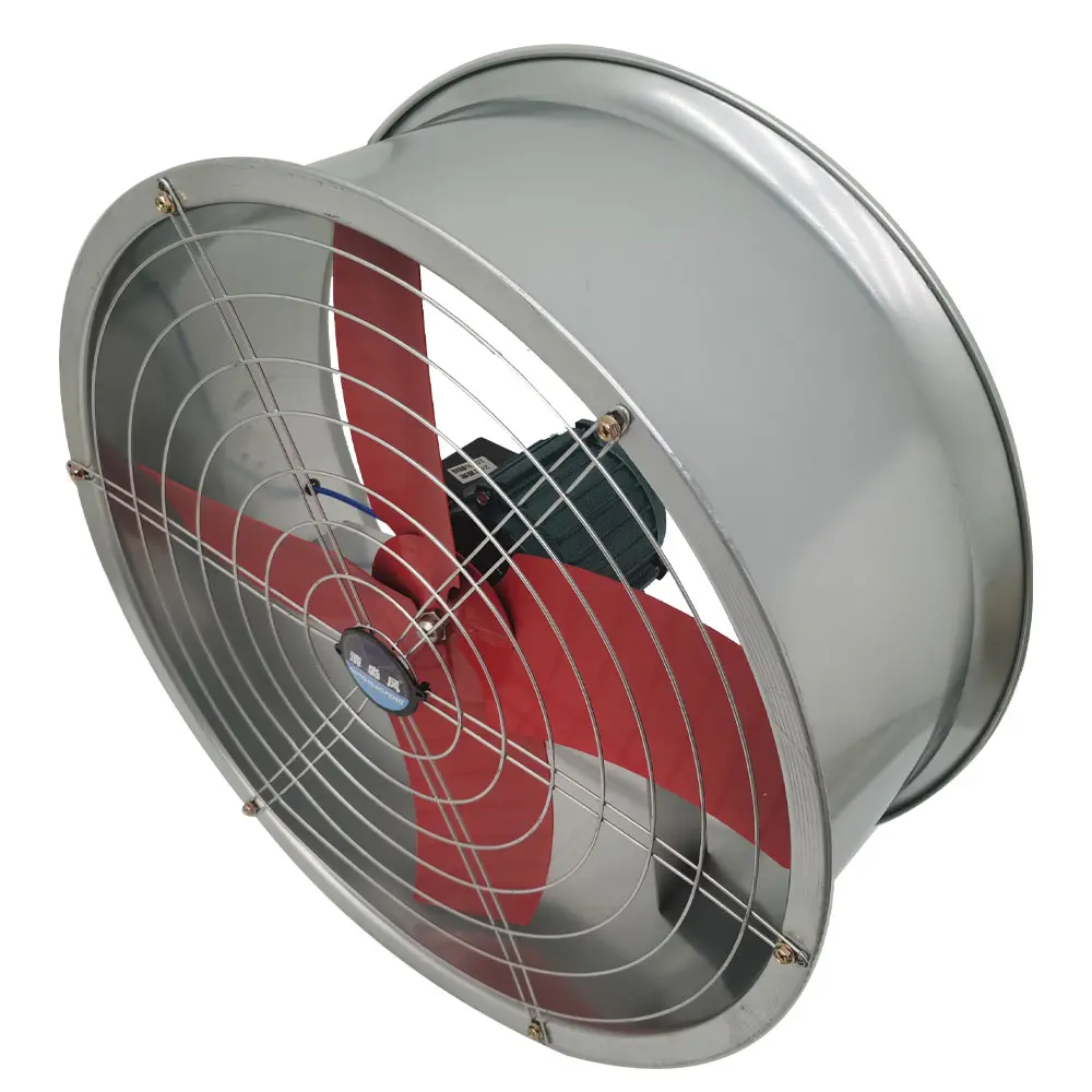 Yokoma 220V  Exhaust Fan Axial Flow Fan Fan 24''Cylinder Pipe Fan Industrial Exhaust Fan Duct Exhaust Fan  Wall Mounted Ventilator Draft