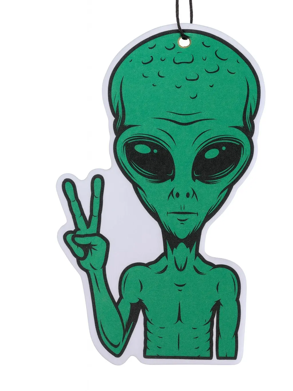 Peace Sign Alien Car Air Freshener