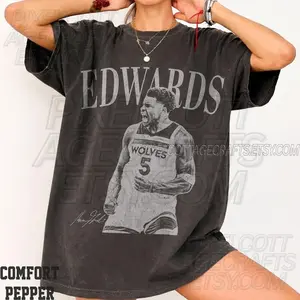 Edwards Basketball Vintage Comfort Colors Shirt, Minnesota Basket Tee, Game Day Shirt