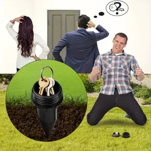 Realistic Watering Can Key Hideaway, Waterproof Rustproof Underground Vault, Outdoor Security Device for Garden Lawn Yard