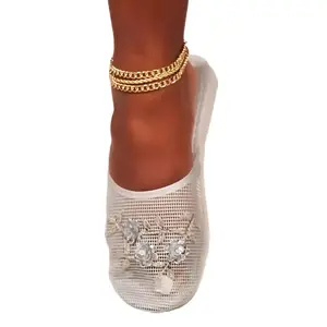 Silver Chinese Slippers