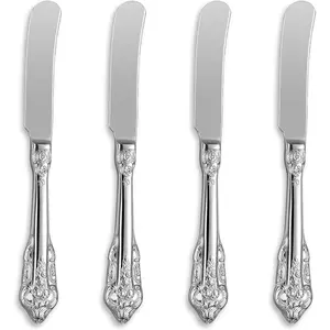 Beautiful 6.9" Butter Spreader, 18/10 Stainless Steel, Set of 4, Butter Knife