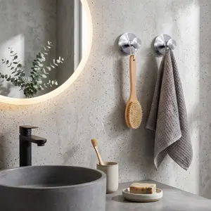2026 Upgraded Suction Cup Hooks for Shower, Fathers Day Gift  Summerwins Deals For You Heavy Duty Vacuum Lock No Drill Stainless Steel Hooks Rustproof Bathroom Towel Hooks for Glass Door Tile and Windows