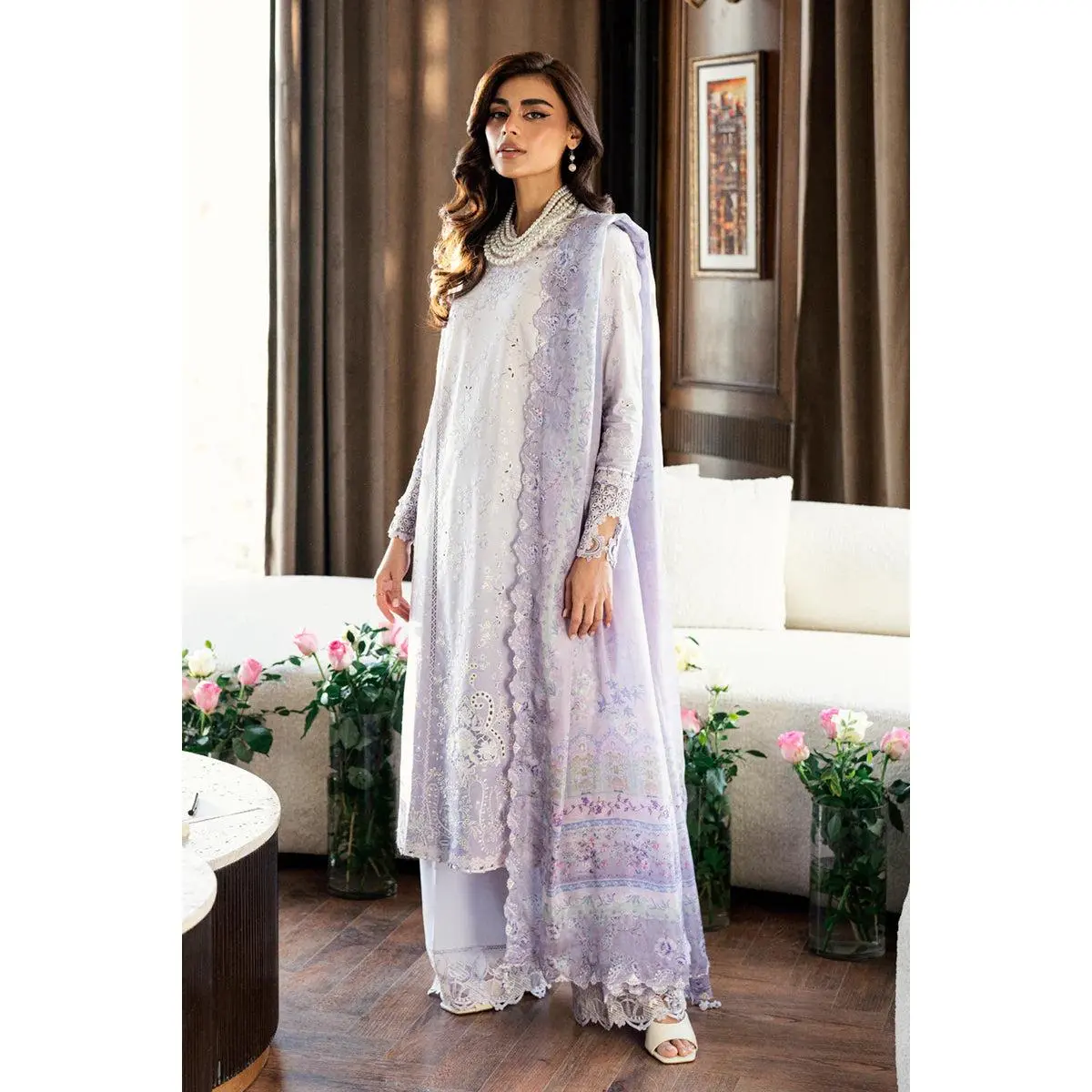 Qalamkar - CS-03 Alaila 3 Piece Embroidered Lawn
