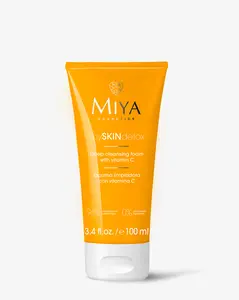 mySKINdetox Vitamin C Face Wash – Deep Cleansing Foam for Sensitive Skin, Pore Purifying & Brightening